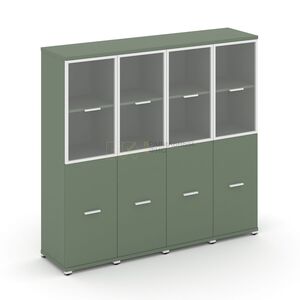 Шкаф четыре узкие секции, 4 ниши