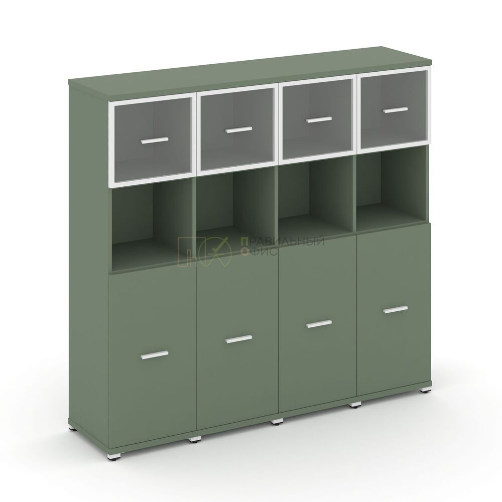 Шкаф четыре узкие секции, 4 ниши