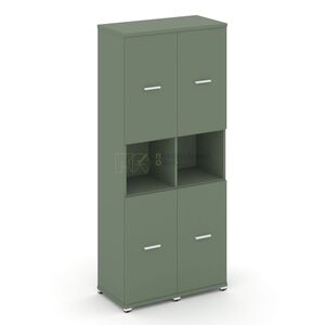 Шкаф две узкие секции, 5 ниш