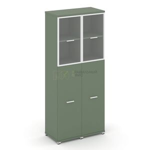 Шкаф две узкие секции, 5 ниш