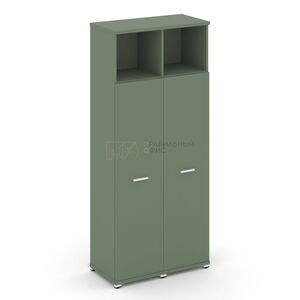 Шкаф две узкие секции, 5 ниш