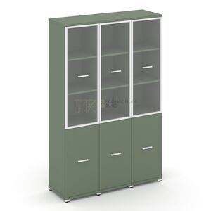 Шкаф три узкие секции, 5 ниш