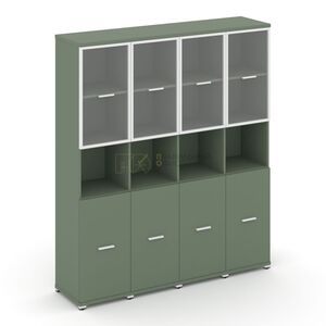 Шкаф четыре узкие секции, 5 ниш