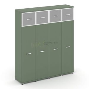 Шкаф четыре узкие секции, 5 ниш