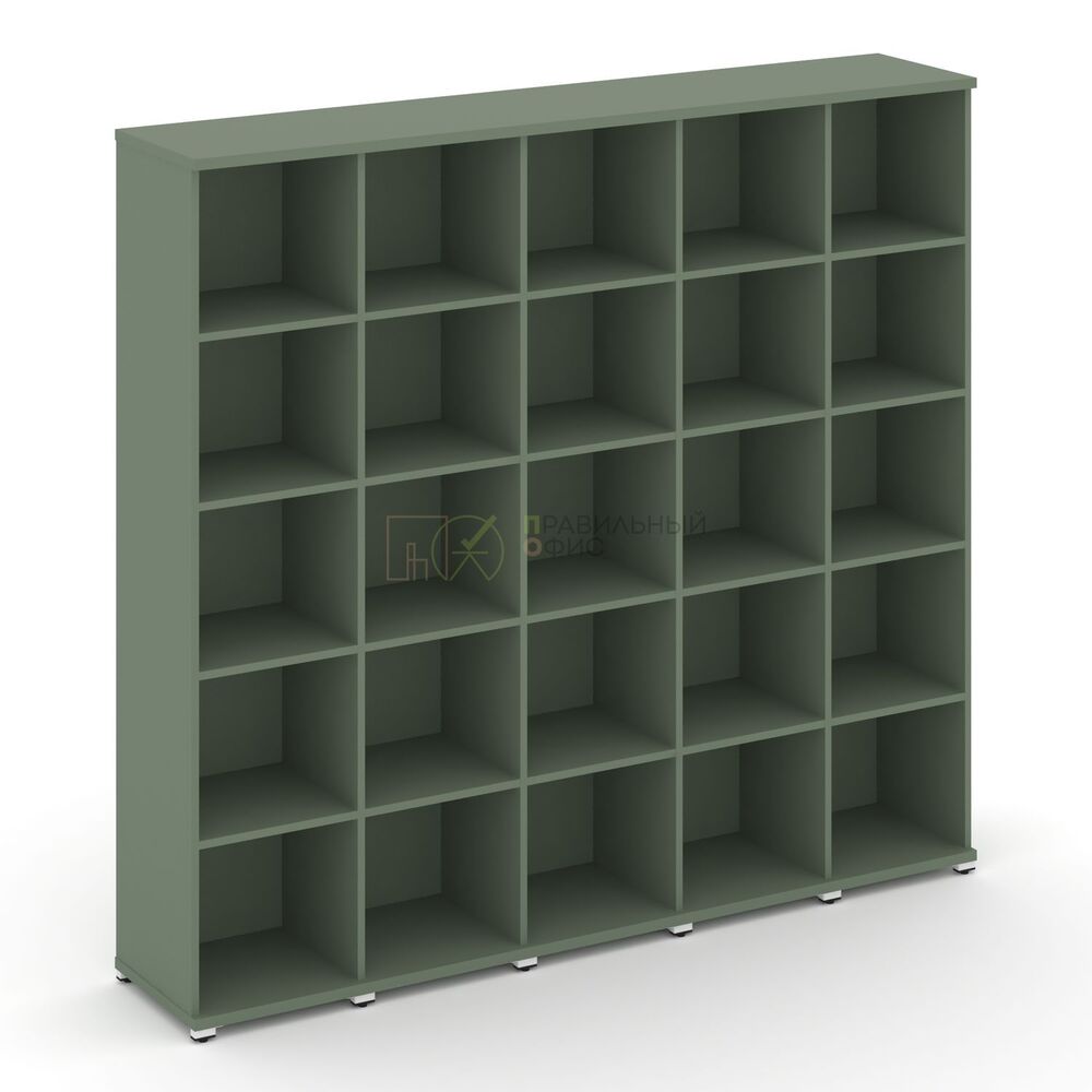 Стеллаж пять узких секций, 5 ниш