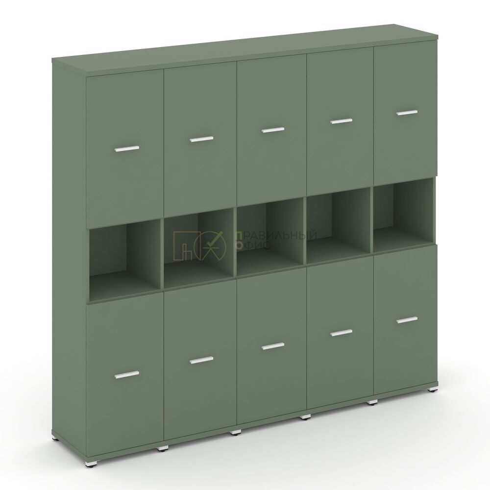 Шкаф пять узких секций, 5 ниш