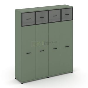 Шкаф две широкие секции, 5 ниш