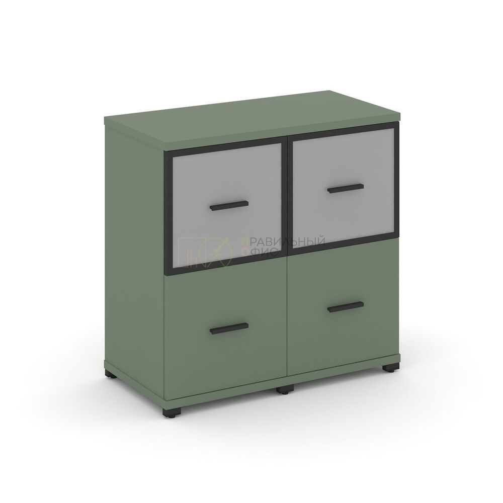 Шкаф две узкие секции, 2 ниши