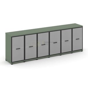 Шкаф шесть узких секций, 2 ниши