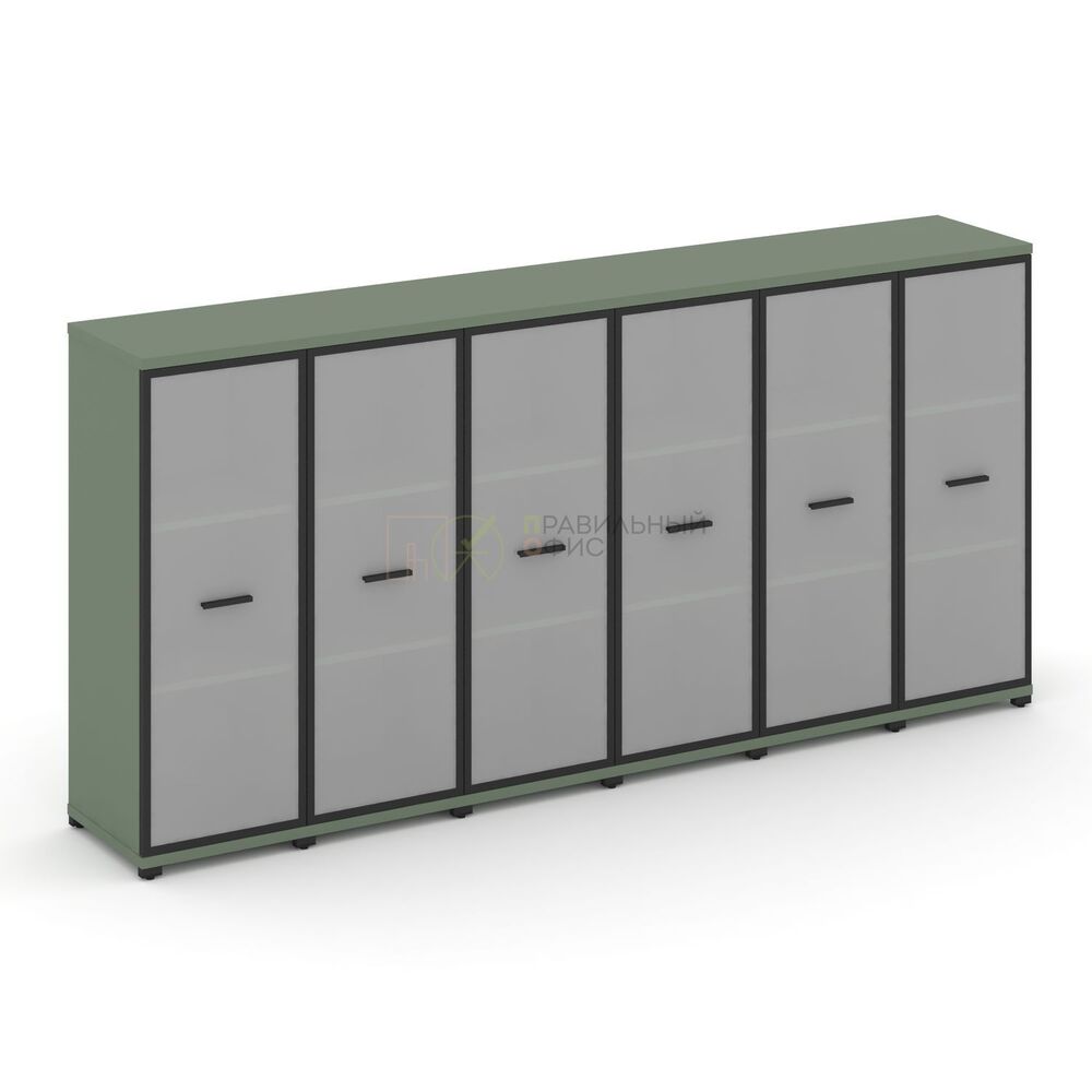 Шкаф шесть узких секций, 3 ниши