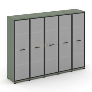 Шкаф пять узких секций, 4 ниши