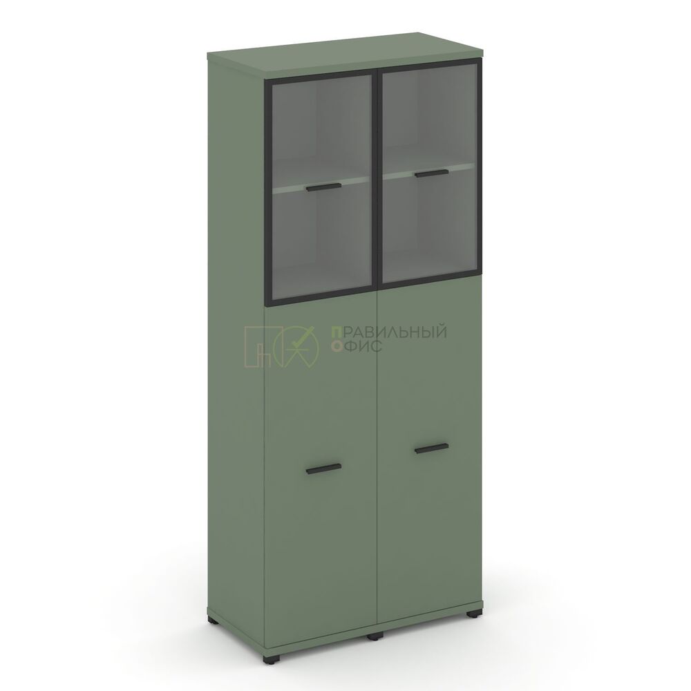 Шкаф две узкие секции, 5 ниш