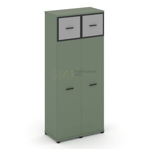 Шкаф две узкие секции, 5 ниш