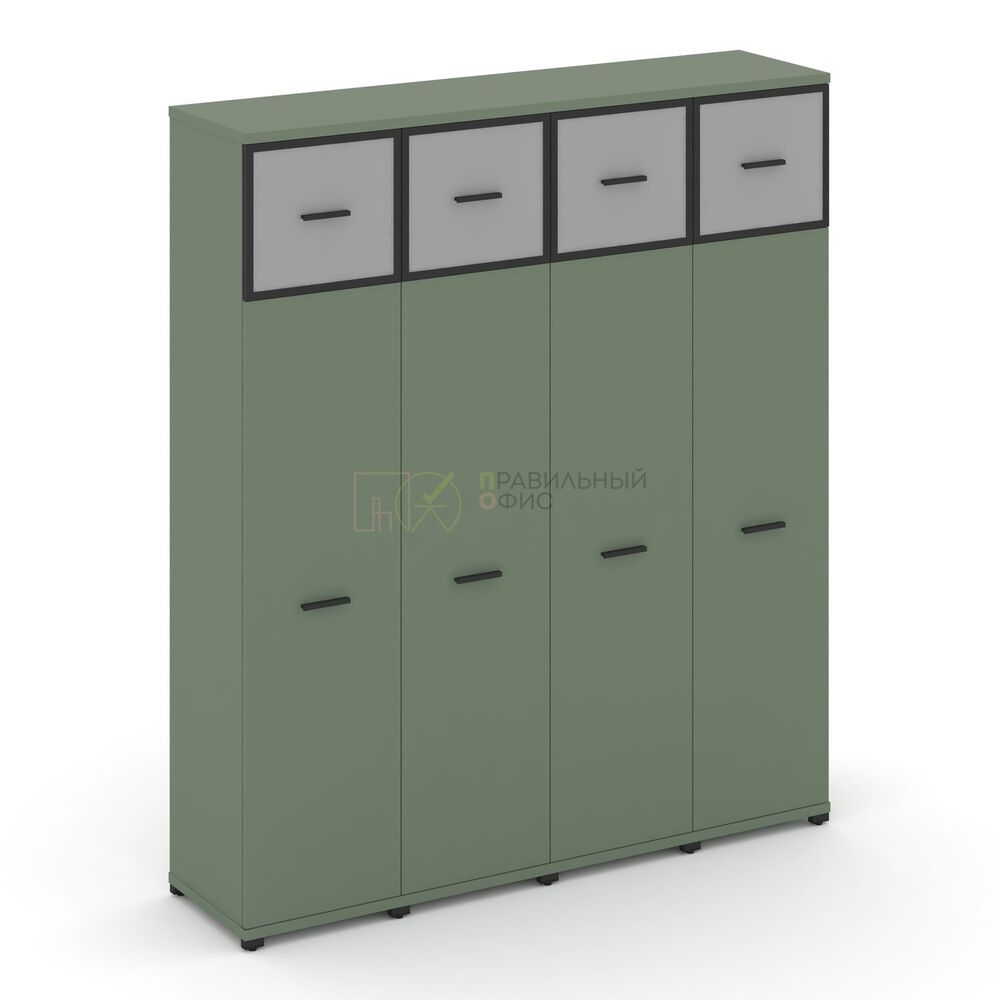 Шкаф четыре узкие секции, 5 ниш