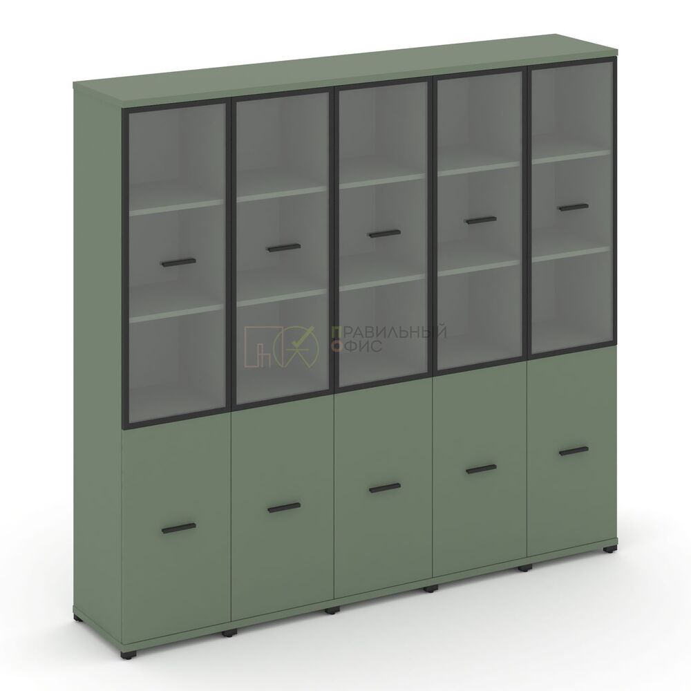 Шкаф пять узких секций, 5 ниш