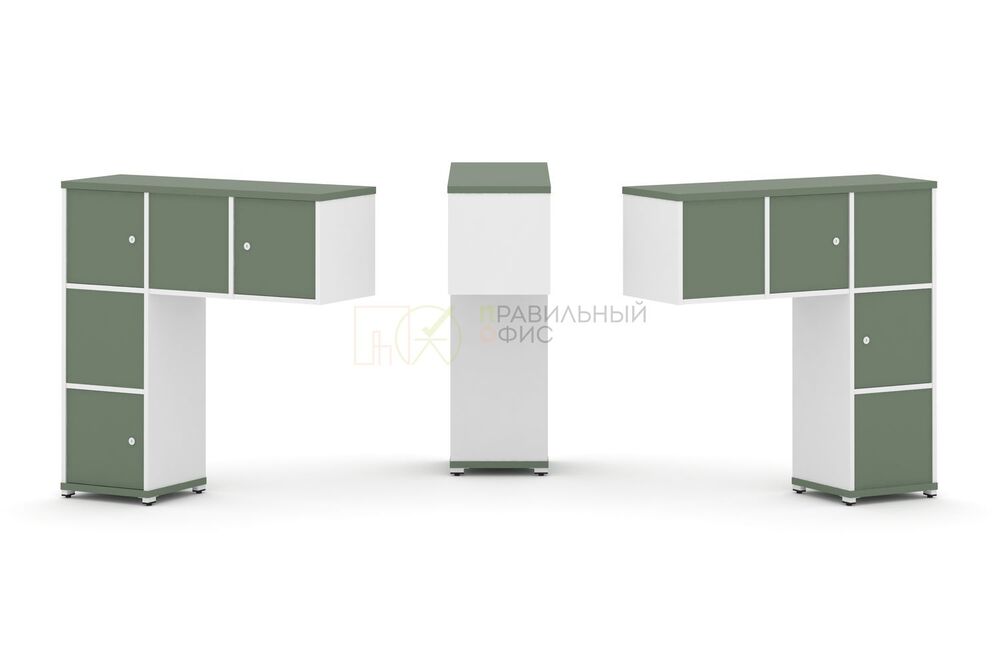 Надставка низкая + (Задняя стенка - 5 шт) + (Распашной фасад - 5 шт)