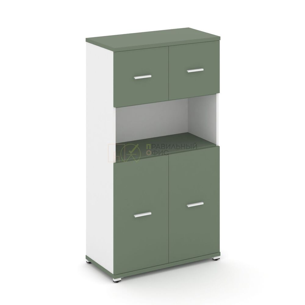 Шкаф одна широкая секция, 4 ниши