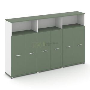 Шкаф три широкие секции, 4 ниши