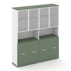 Шкаф две широкие секции, 5 ниш