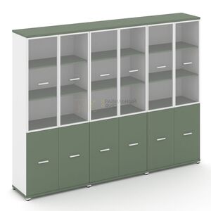 Шкаф три широкие секции, 5 ниш