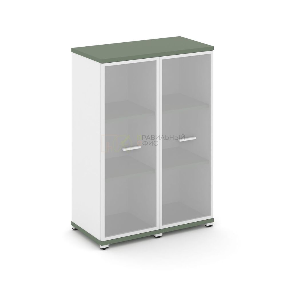 Шкаф две узкие секции, 3 ниши