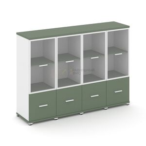 Шкаф четыре узкие секции, 3 ниши