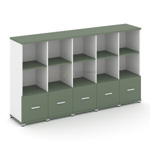 Шкаф пять узких секций, 3 ниши