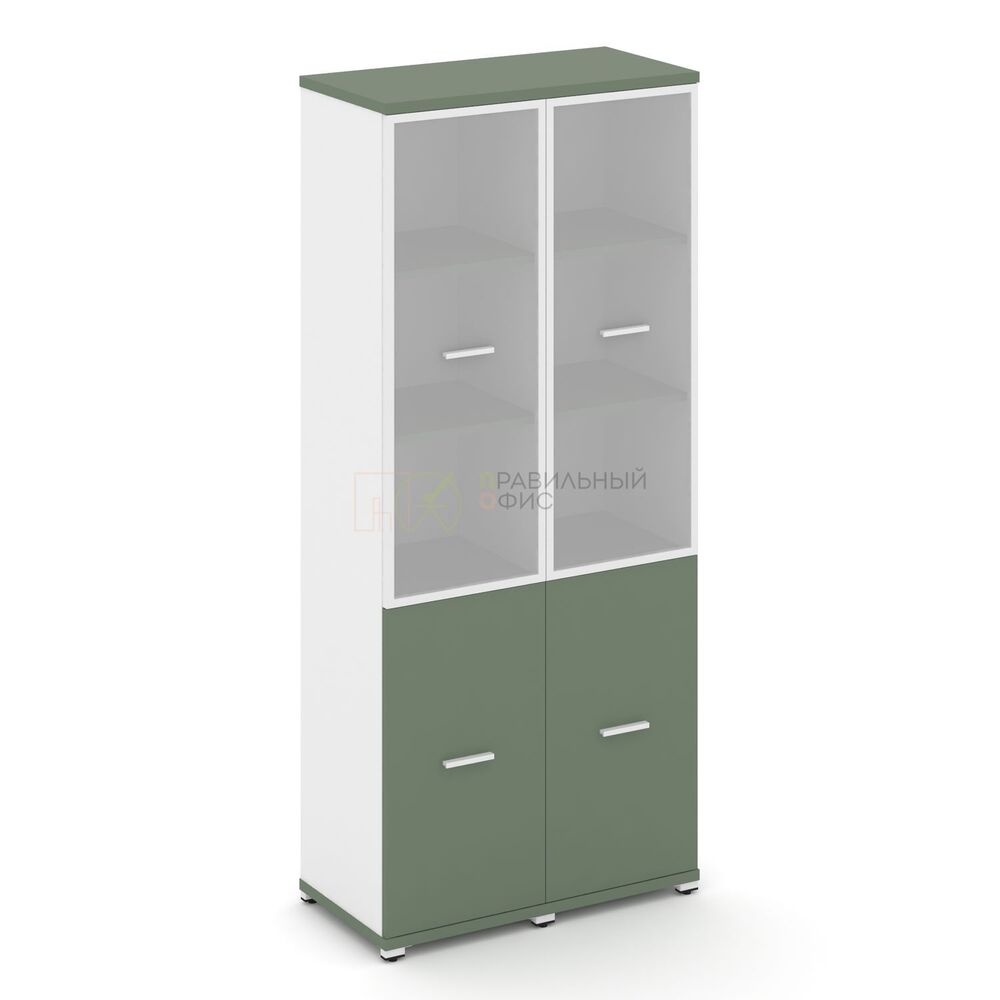 Шкаф две узкие секции, 5 ниш