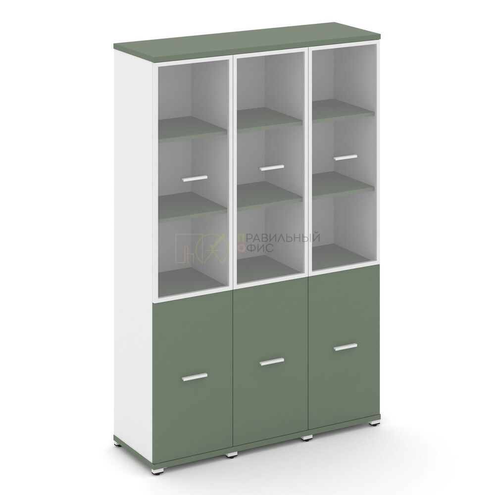 Шкаф три узкие секции, 5 ниш