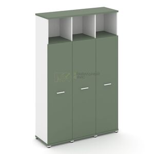 Шкаф три узкие секции, 5 ниш