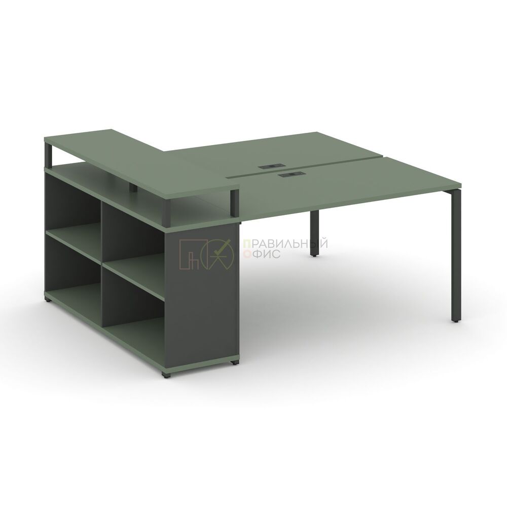 Рабочая станция с опорным стеллажом с верхним горизонтом