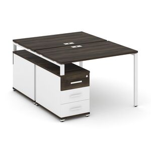 Рабочая станция на 2 места с двухсторонней опорной тумбой