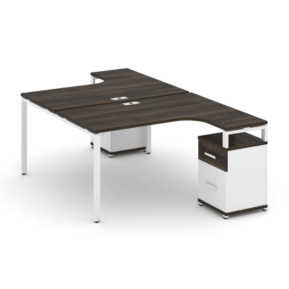 Рабочая станция с двумя опорными тумбами