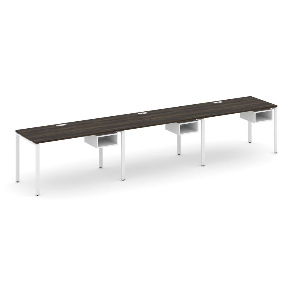 Рабочая станция односторонняя с подвесными тумбами на 3 места