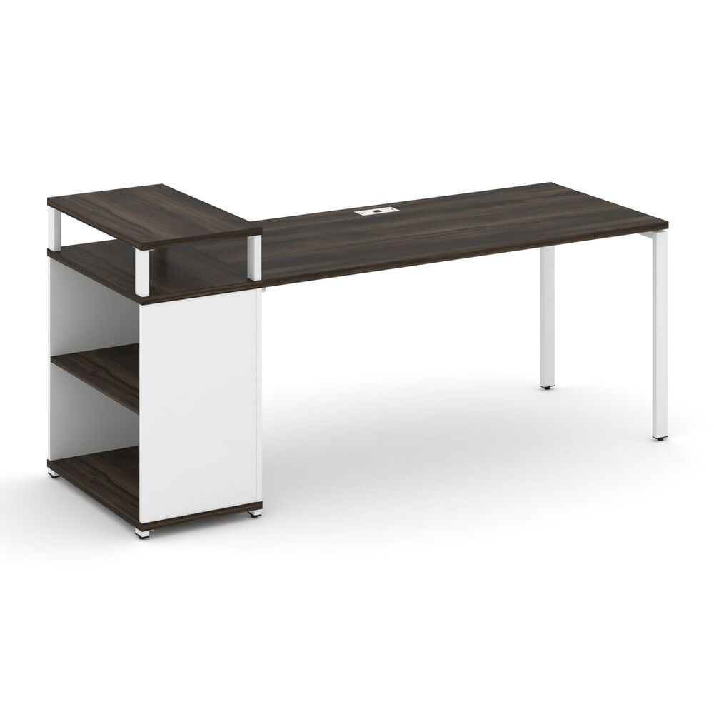 Стол рабочий с опорным стеллажом с верхним горизонтом