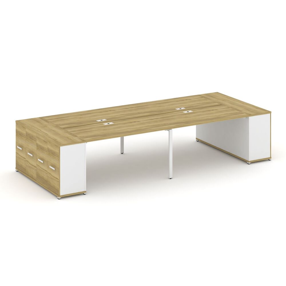 Рабочая станция с опорными распашными шкафоми