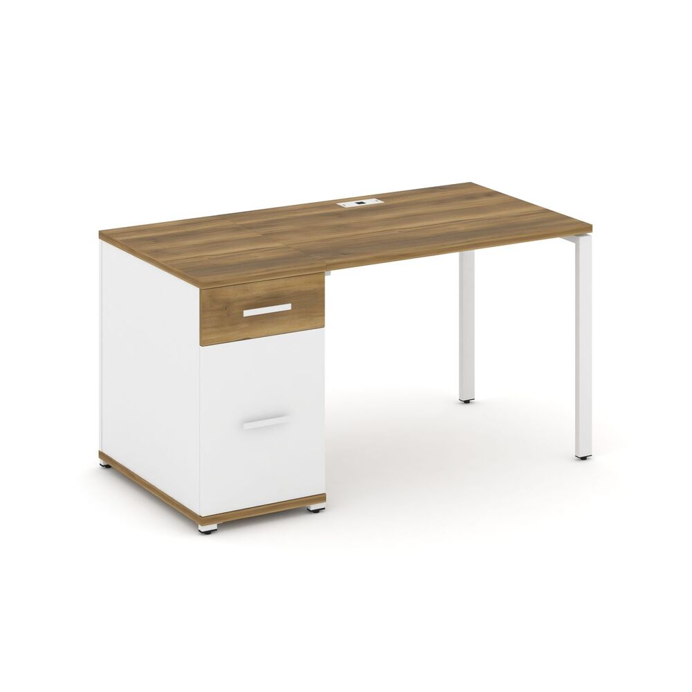 Стол рабочий с одной опорной тумбой