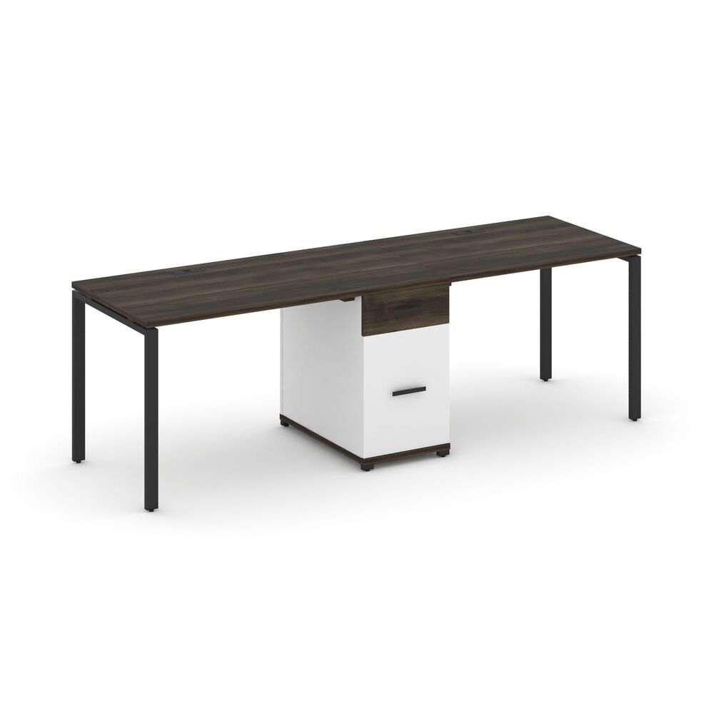 Рабочая станция на 2 места с одной опорной тумбой