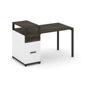 Стол рабочий с одной опорной тумбой