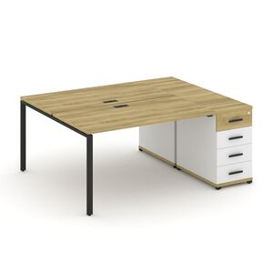 Рабочая станция с одной опорной тумбой