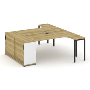 Рабочая станция с опорным шкафом-купе