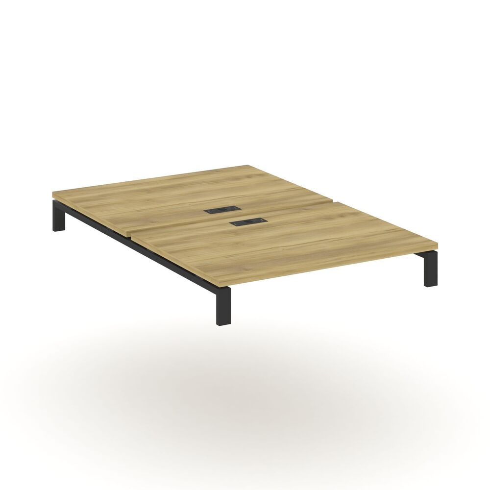 Двойной стол надставка на две опорные тумбы