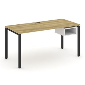 Стол рабочий с подвесной тумбой c одной открытой нишей