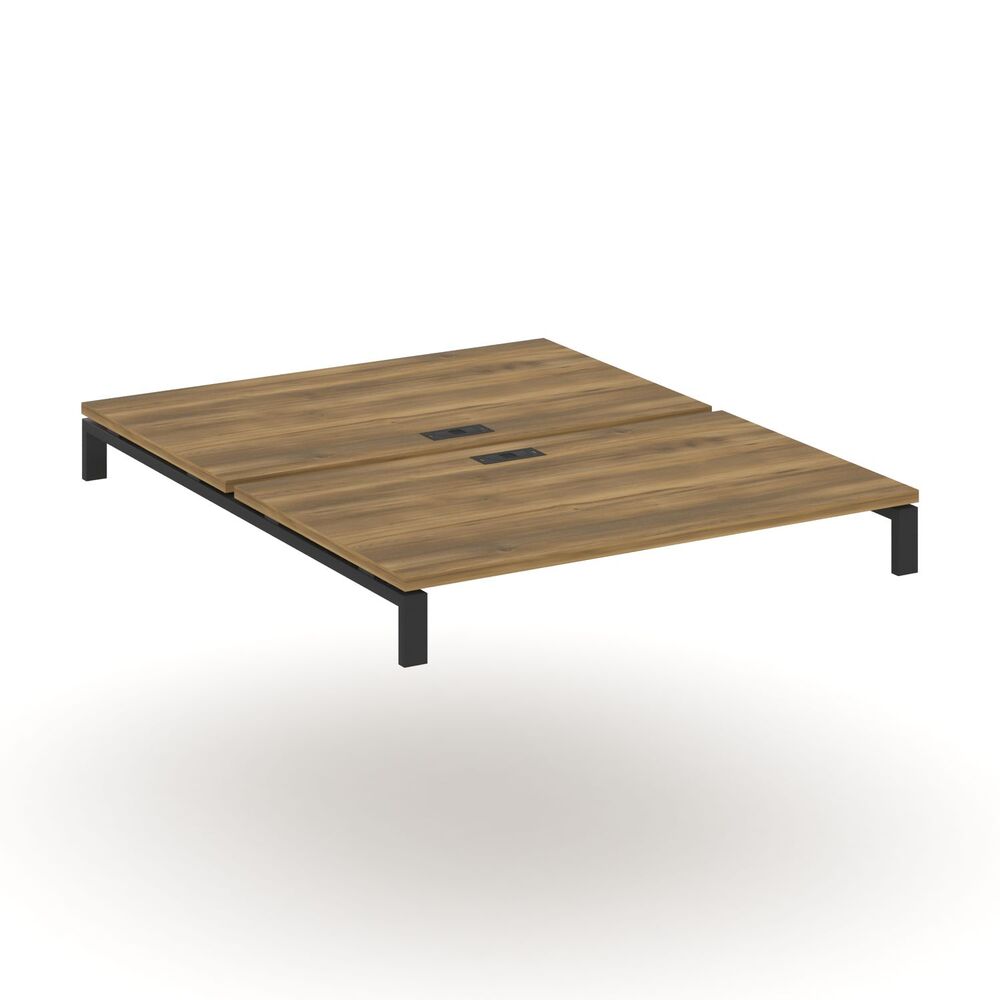 Двойной стол надставка на две опорные тумбы