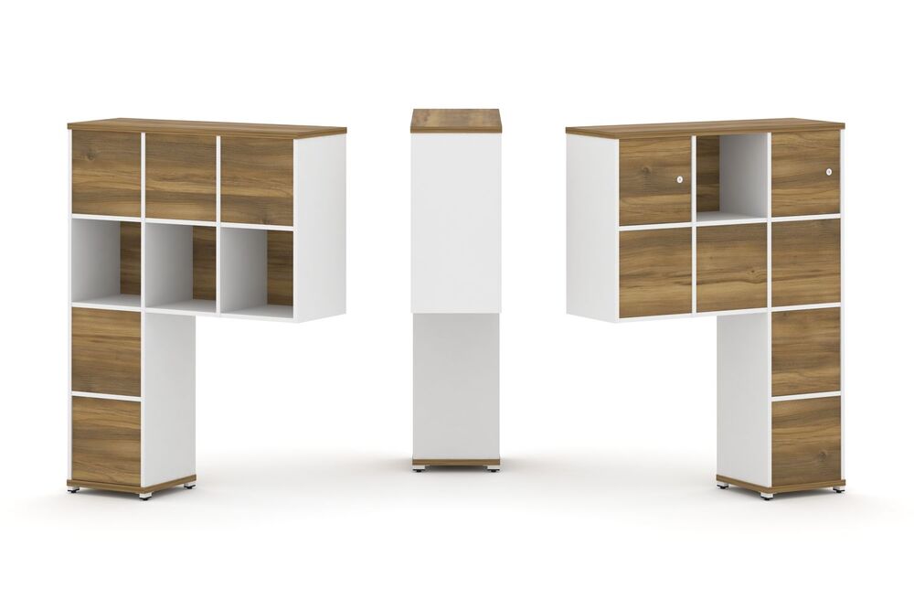 Надставка высокая + (Задняя стенка 8 шт) + (Блок 1 ящик - 2 шт) + (Распашной фасад - 2 шт)