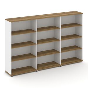 Стеллаж три широкие секции, 4 ниши