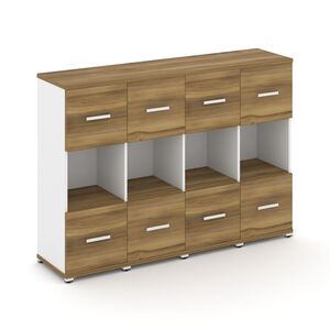 Шкаф четыре узкие секции, 3 ниши