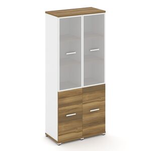 Шкаф две узкие секции, 5 ниш