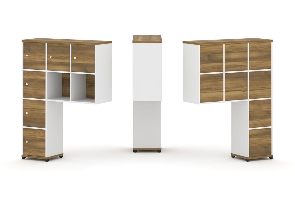 Надставка высокая + (Задняя стенка 8 шт) + (Распашной фасад - 6 шт)