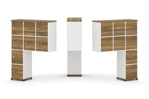 Надставка высокая + (Задняя стенка 8 шт) + (Распашной фасад - 8 шт)